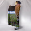 Lovely Siberian Cat Print Hooded Blanket