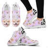 Cute Pomeranian Dog Print Sneakers