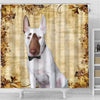 Bull Terrier Print Shower Curtains