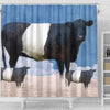 Amazing Belted Galloway Cattle (Cow) Print Shower Curtain