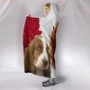 Cute Basset Hound Print Hooded Blanket
