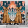 Abyssinian Cat Print Shower Curtains