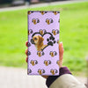 Puggle Dog paws patterns  Print Women's Leather Wallet