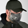 Amazing Chartreux Cat Print Face Mask