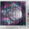 Space Warmhole Print Shower Curtains