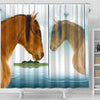Kiger Mustang Horse Art Print Shower Curtain