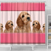 Cockapoo Dog Print Shower Curtain