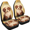 Cute Cavapoo Dog Print Car Seat Covers