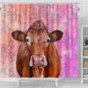 Limousin Cattle (Cow) Print Shower Curtains