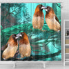 Society Finch Bird Print Shower Curtains