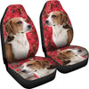 Cute English Foxhound Print Car Seat Covers