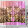 Selkirk Rex Cat Print Shower Curtains