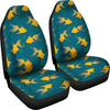 Gold Fish Pattern Print Car Seat Covers