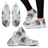 Somali Cat On White Print Running Shoes