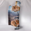 Djungarian Hamster Print Hooded Blanket