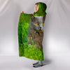 Chartreux Cat Nature Print Hooded Blanket