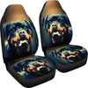 Rottweiler Dog Vector Art Print Car Seat Covers