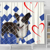Cardigan Welsh Corgi Dog Print Shower Curtain