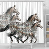 American Quarter Horse Art Print Shower Curtains