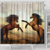 Wild Horse Art Print Shower Curtain