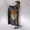 Cute Icelandic Sheepdog Print Hooded BlanketFree Shippipng