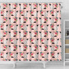 Birman Cat Floral Print Shower Curtains