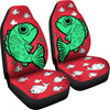 Cute Fish On Red Print Car Seat Covers