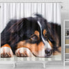Australian Shepherd Dog Print Shower Curtains