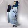 Hokkaido Dog Print Hooded Blanket