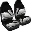 Beautiful Swan Bird Print Car Seat Covers