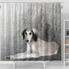 Saluki Dog Print Shower Curtains