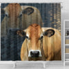 Parthenaise Cattle (Cow) Print Shower Curtain