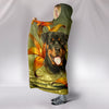 Cute Rottweiler Dog Print Hooded Blanket