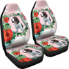 English Springer Spaniel Floral Print Car Seat Covers