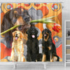 Hovawart Dog Print Shower Curtains