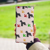 Miniature Schnauzer Dog Patterns Print Women's Leather Wallet