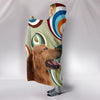 Cute Golden Retriever Print Hooded Blanket