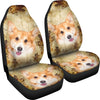 Cute Pembroke Welsh Corgi Dog Print Car Seat Covers