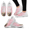 Cute Border Terrier Floral Print Sneakers