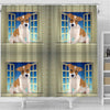 Jack Russell Terrier Print Shower Curtain