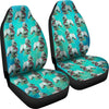 Afghan Hound Dog Pattern Print Car Seat Covers