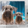 Lovely Cesky Terrier Print Shower Curtains