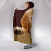 Golden Retriever Print Hooded Blanket