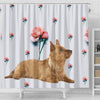 Australian Terrier Print Shower Curtain