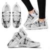 Lovely Ibizan Hound On White Print Running Shoes