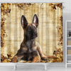 Cute Malinois Dog Print Shower Curtains