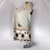 Himalayan guinea pig Print Hooded Blanket