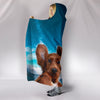 Cute Irish Setter Dog Print Hooded Blanket
