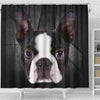 Boston Terrier Print Shower Curtains