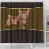 Abyssinian cat Print Shower Curtain